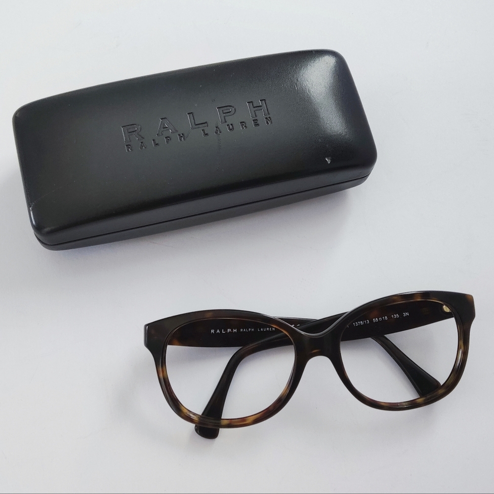 Ralph Lauren Brown Tortoise Eyeglasses Frame. 15-18 135 3N. Pre-owned.